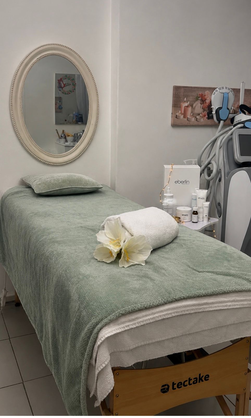 Cabine de soin de l'institut Concept Body Academy à Lieusaint